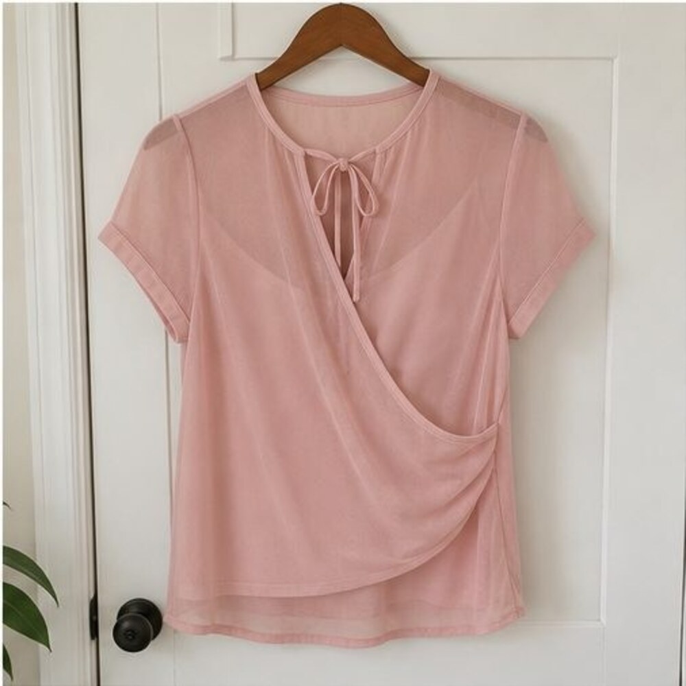 Blush Ruffle Blouse
